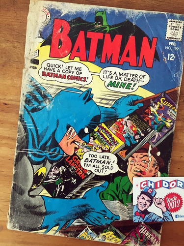 Comic - Batman #199 1era Impresión Inglés