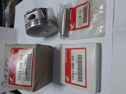 Kit Piston Pern Aros 0.75 Orig Honda Ch250 Elite 86/8 Cn250