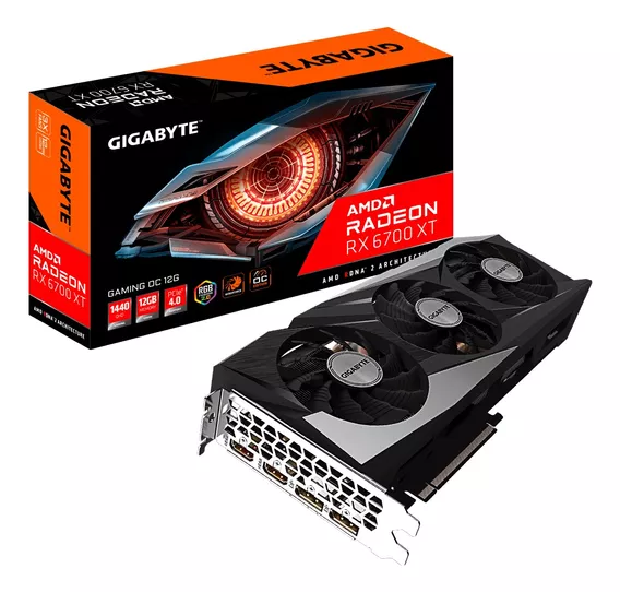 Placa De Video Gigabyte Gaming Rx 6700 Xt 12g Oc Edition