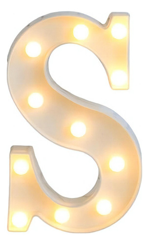 Letras Y Números 3d Luces Foco Lampara Decorativa Abecedario Color S