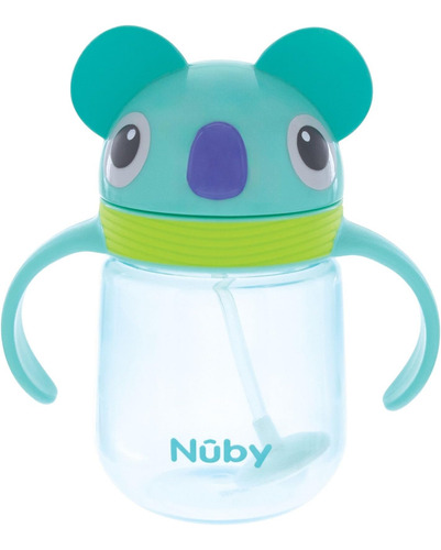 Copa De Paja De Silicona Sin Derrames De Nuby Clik -it 8 Oz
