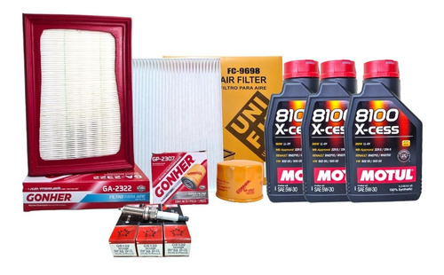 Kit Afinación Kwid 1.0 2019-2024 Ace 5w30 Bujía Aire & Cabin