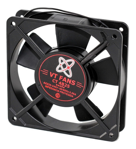 Turbina Cooler Metalico Buje 220v 4 Pug 120x120x25 Cult Htec