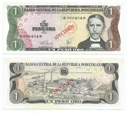Bn8226 Rep. Dominicana 1978 1 Peso Ouro Specimen Rara