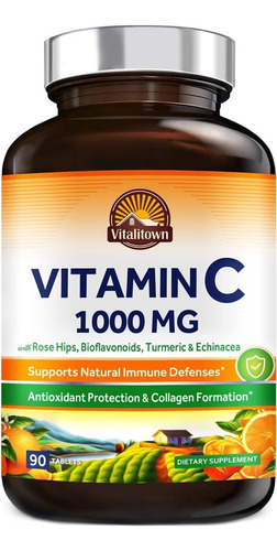 Vitamina C Vitalitown 90caps - Uni - Unidad a $1769