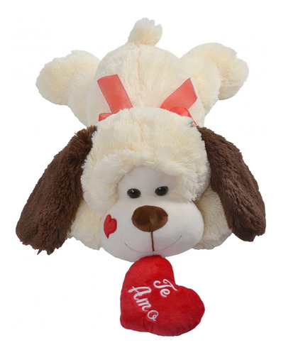 Perro De Peluche 80 Cm Grande Con Corazón Super Lindo 