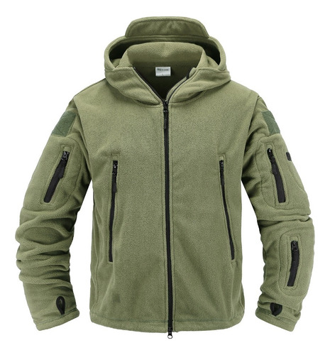 Chamarra Polar Táctica Con Capucha For Uniforme Militar