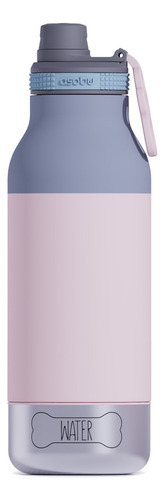Botella Termica Con Recipiente 3 En 1 Asobu Buddy 1l Dog Cat Color Pastel Pink