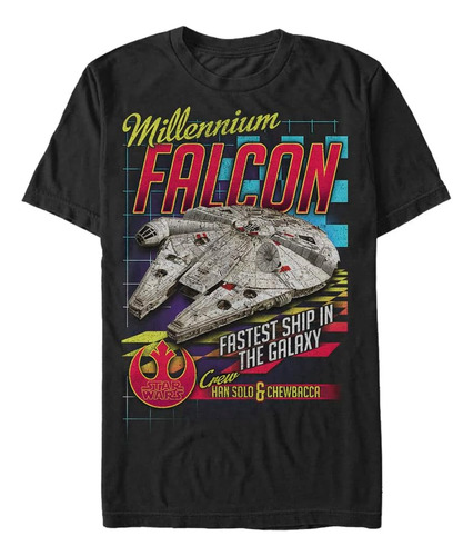 Star Wars & Tall Falcon_racer Camiseta De Manga Corta Para H