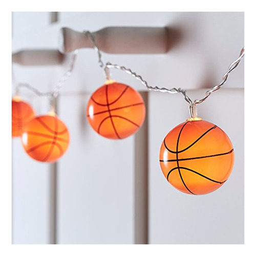 Lights4fun, Inc. 10 Batería De Baloncesto Led Luz De B4cnj