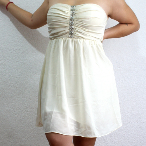 Vestido Mm Couture Beige