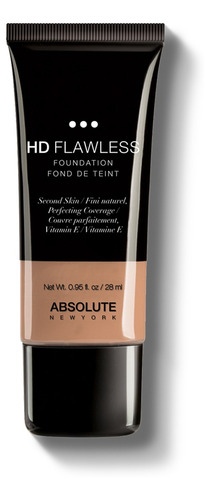 Base de maquillaje Absolute New York HD Flawless Foundation - 28ml