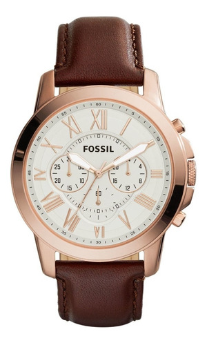 Reloj Fossil Cuero Hombre Fs4991ie 100% Original