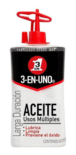 Aceite 3-en-uno Gotero 90ml X12 Und