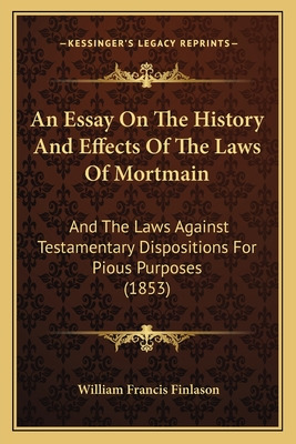 Libro An Essay On The History And Effects Of The Laws Of ...