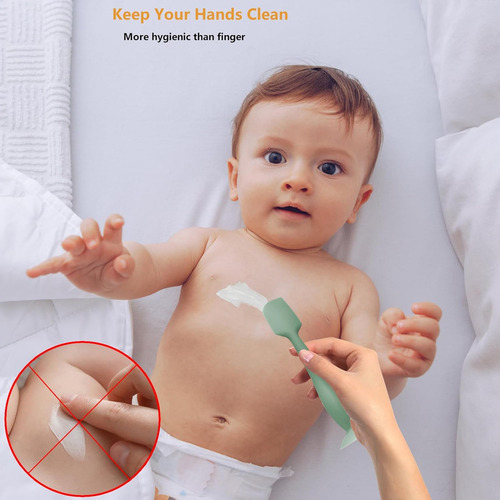 Pack 4 Espátulas De Crema Para Pañales De Bebé Recién Nacido