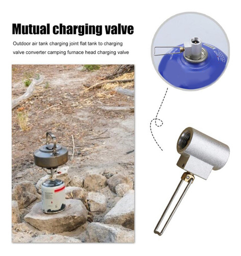 A Adaptador De Recarga De Gas Válvula De Inflado Del Tanque