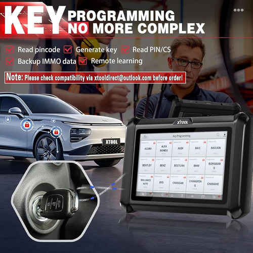Escáner Automotriz Xtool X100pads Immo Key Programming Tool