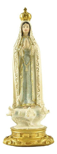 J 7,87 ''estatuilla De Resina De Fátima Estatua De Virgen