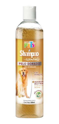 Shampoo Essentials Mnzlla Pelo Dorado 500ml Perro Fancy Pets