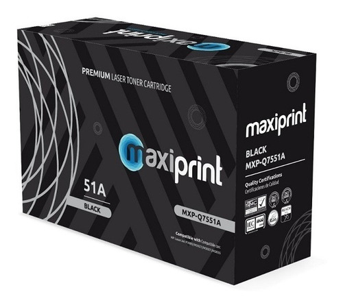 Toner Hp Compatible Q7551a Maxiprint Negro