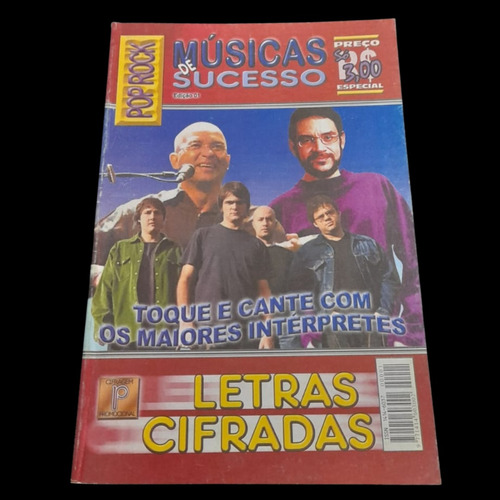 Kit 6 Revistas Letra Musica Cifra Violão Guitarra Pop Rock