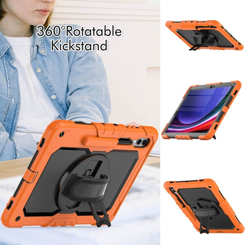 Funda De Silicona + Pc Para Samsung Tab S9 Plus Con Soporte