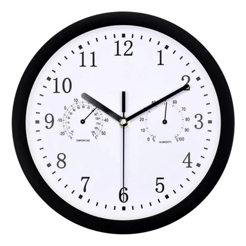 Reloj De Pared Al Aire Libre Combo De Higrómetro De Reloj Pa