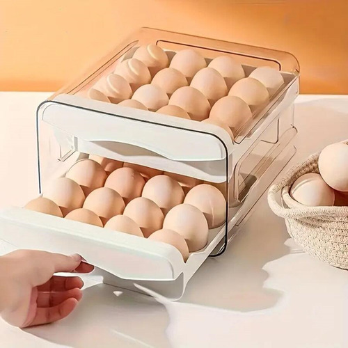 Organizador Gaveteiro Duplo Para Ovos - 40 Unidades