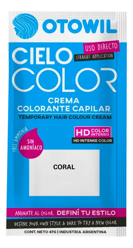 Otowil - Tint. Fantasía - Cielo Color - Coral - Llevas 6 Un