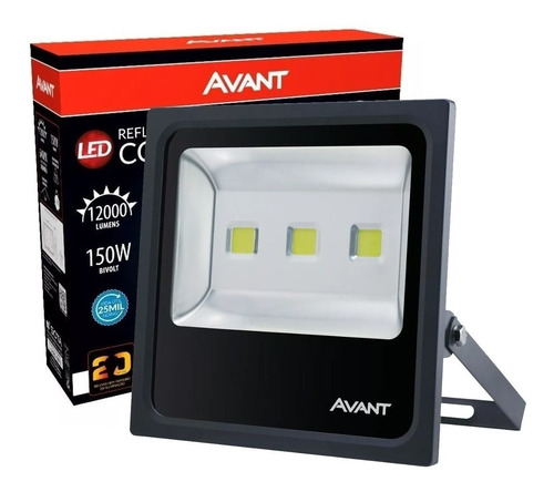 Refletor Led 150w Bivolt Branco Frio 6500k Avant Linha