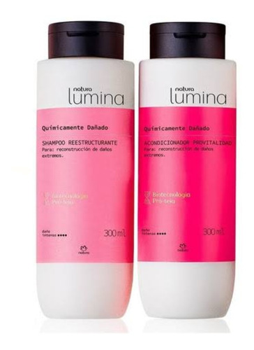 Natura Lumina Cabello Químicamente/dañado Sham + Acon 300 Ml