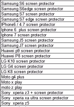 Vidrio Templado, Huawei, Samsung, iPhone