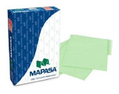Folders Verde Oficio C/100 - Mapasa Pv0002 /vc