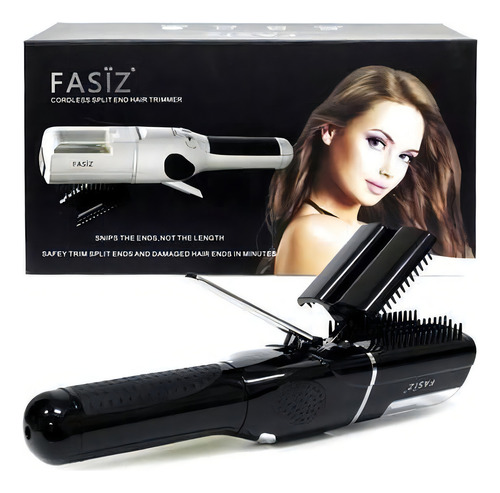 Fasiz Máquina De Corte Bordado Split End - 127/220V Preto