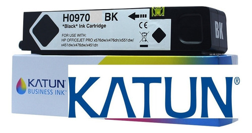 Cartucho Tinta Compatível Katun Hp 970 X476 X476 X451 Preto