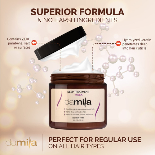 Mascarilla Capilar Damila Keratin Deep Conditioning 500 Ml