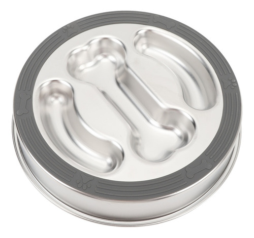Comedero Para Comida Lenta Para Perros, Acero Inoxidable, 2