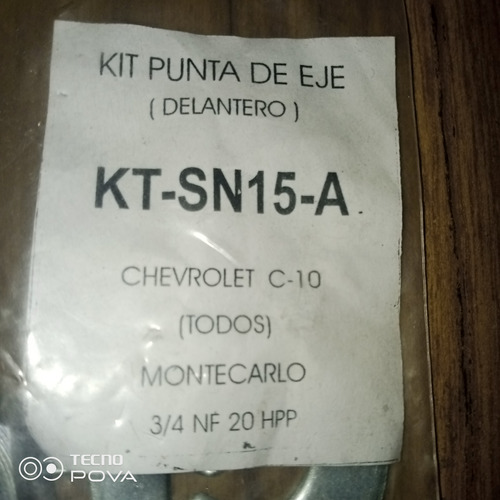 Kit Punta De Eje Sn15-a/ Chevr C-10 / Mcarlo (todos) 