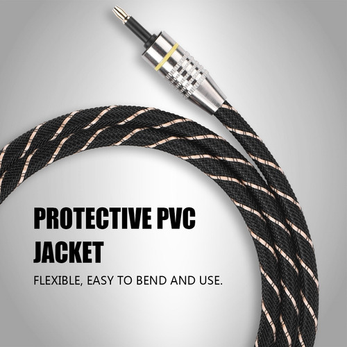 Cabo Toslink Para Plugue 3,5mm Fibra Óptica Áudio Digital