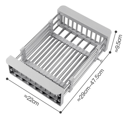 Escurridor De Platos Extensible Sobre El Fregadero