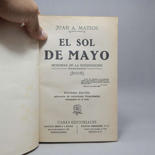 El Sol De Mayo Juan A Mateos Casas Editoriales Aa4