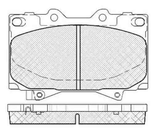 Pastilla De Freno Toyota --land Cruiser Prado 4.2 - 4.7 98-0