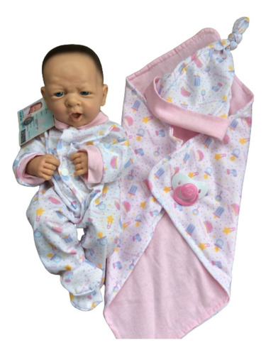 Imagen 8 de 10 de Bebotes Reales Bebe Reborn Casita Muñecas Bebote Con Chupete