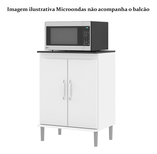 Imagem 3 de 3 de Balcão 2 Portas - Branco