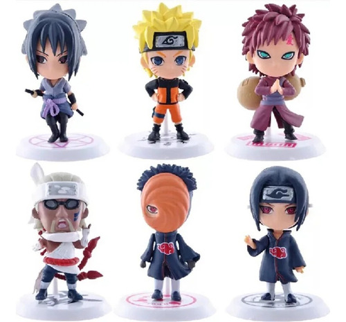 Paquete De 6 Figuras De Acción De Pvc D4 Naruto Anime 