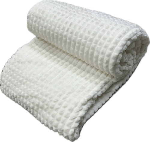 Mc Cortinas microfibra cobertor manta Flannel antialérgico 2,20m X 2,40m cor branco
