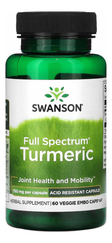 Turmeric Full Spectrum 750mg - 60veggie Caps - Swanson