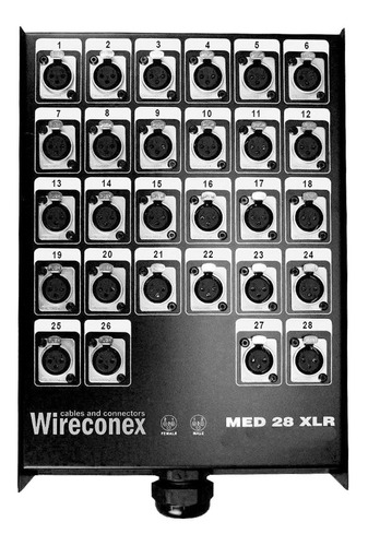 Medusa 28 Vias 1 Saída Com Conectores Xlr Wireconex