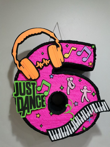 Piñatas Personalizadas De Número, Just Dance